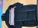 Terranova Sweatkleid 164 Schwarz und Rosé mit Weiß