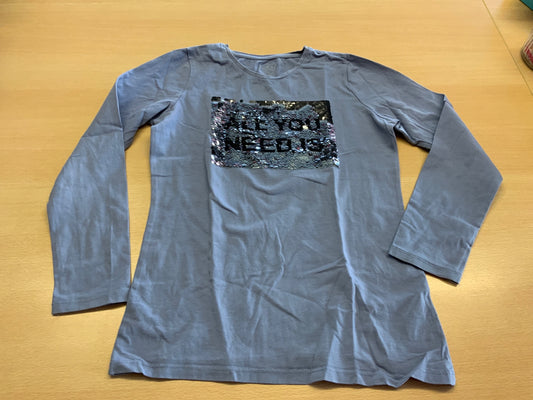  Langarmshirt 146/152 Grau