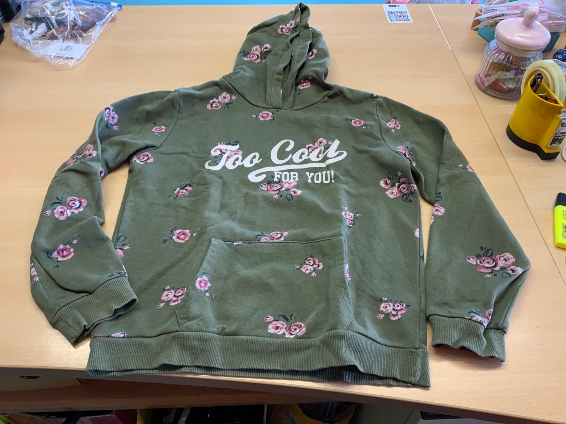 Hoodie 158/164 Grün
