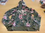  Hoodie 146/152 Grün, Rosa, Weiß