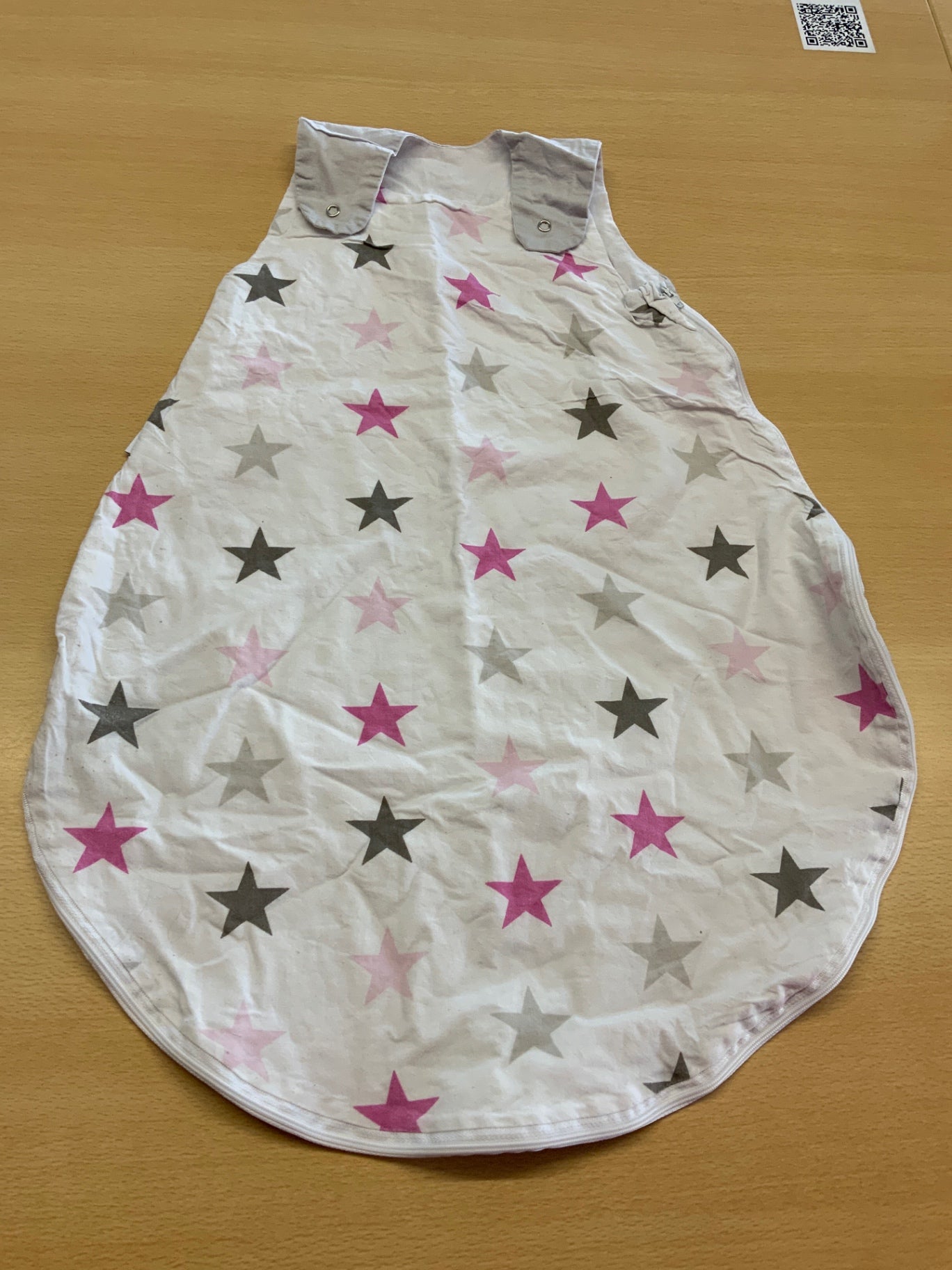 Schlafsack Weiß, Pink, Grau