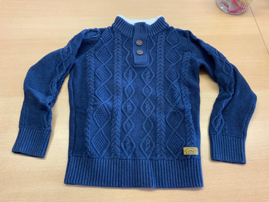 Great Outdoors Pullover 128 Blau