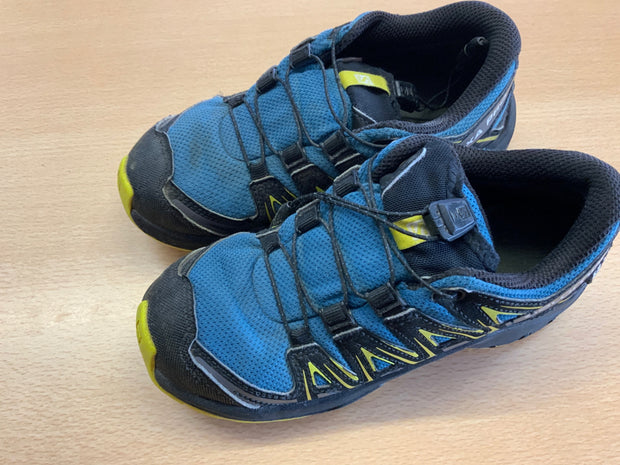 Salomon Sportschuhe 32 Blau, Schwarz, Gelb