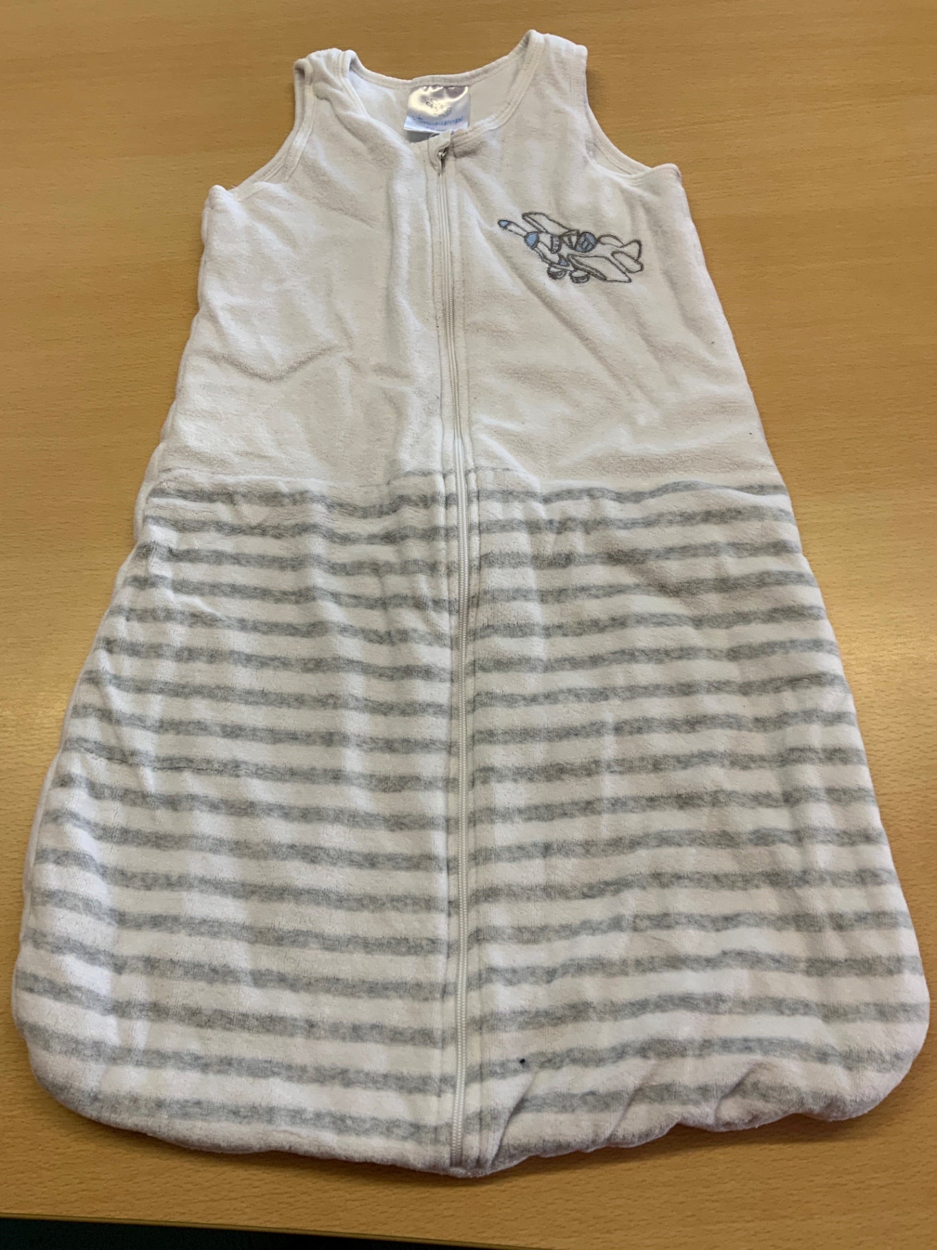 Schlafsack Weiß und Grau