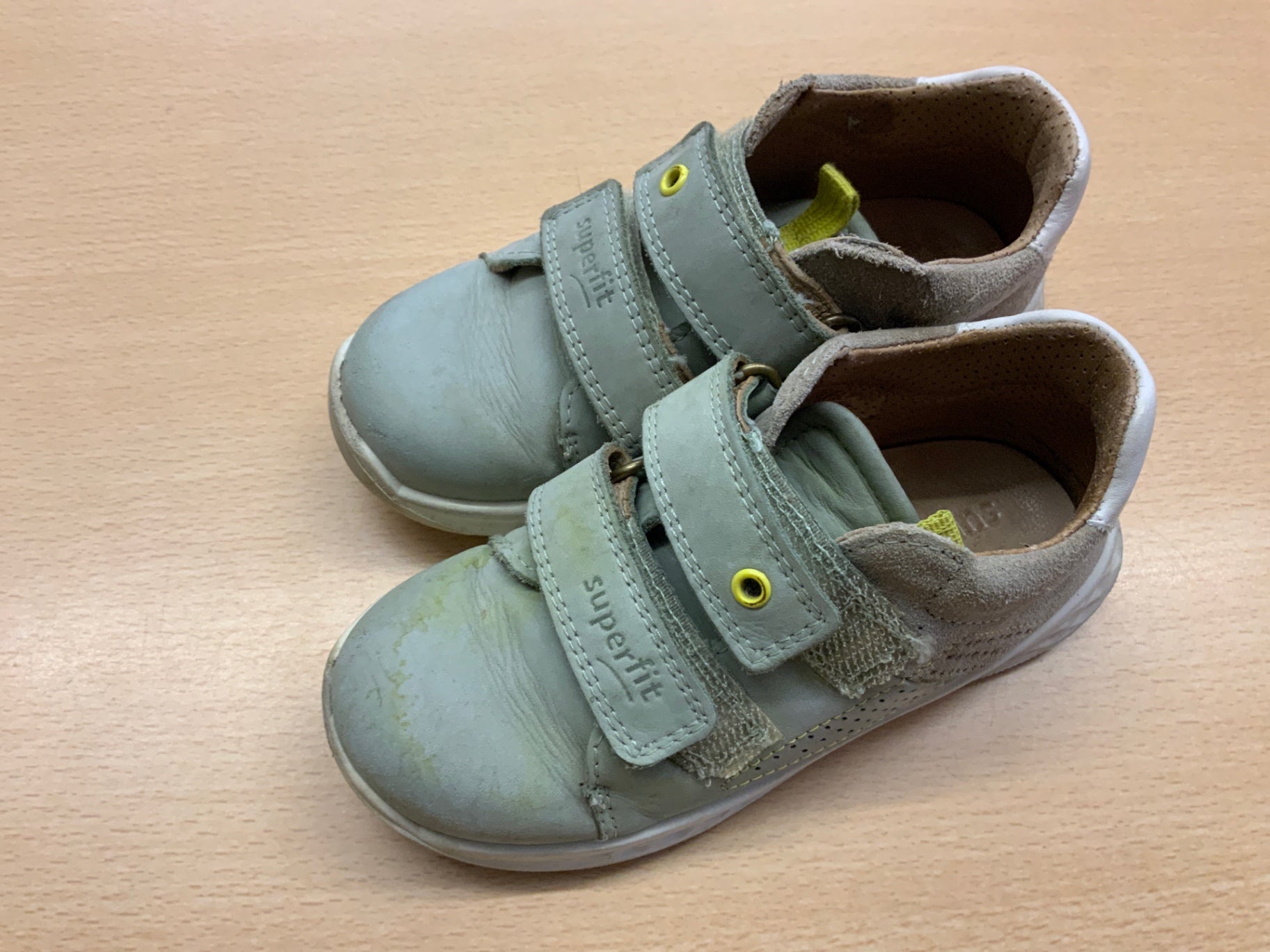 Superfit Sneaker 26 Hellgrün und Braun