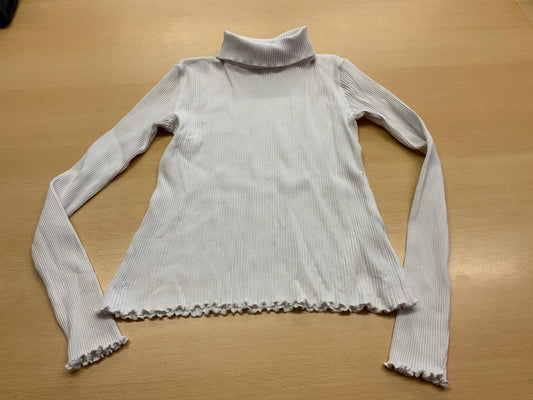 Rollkragen-Pullover 158 Beige