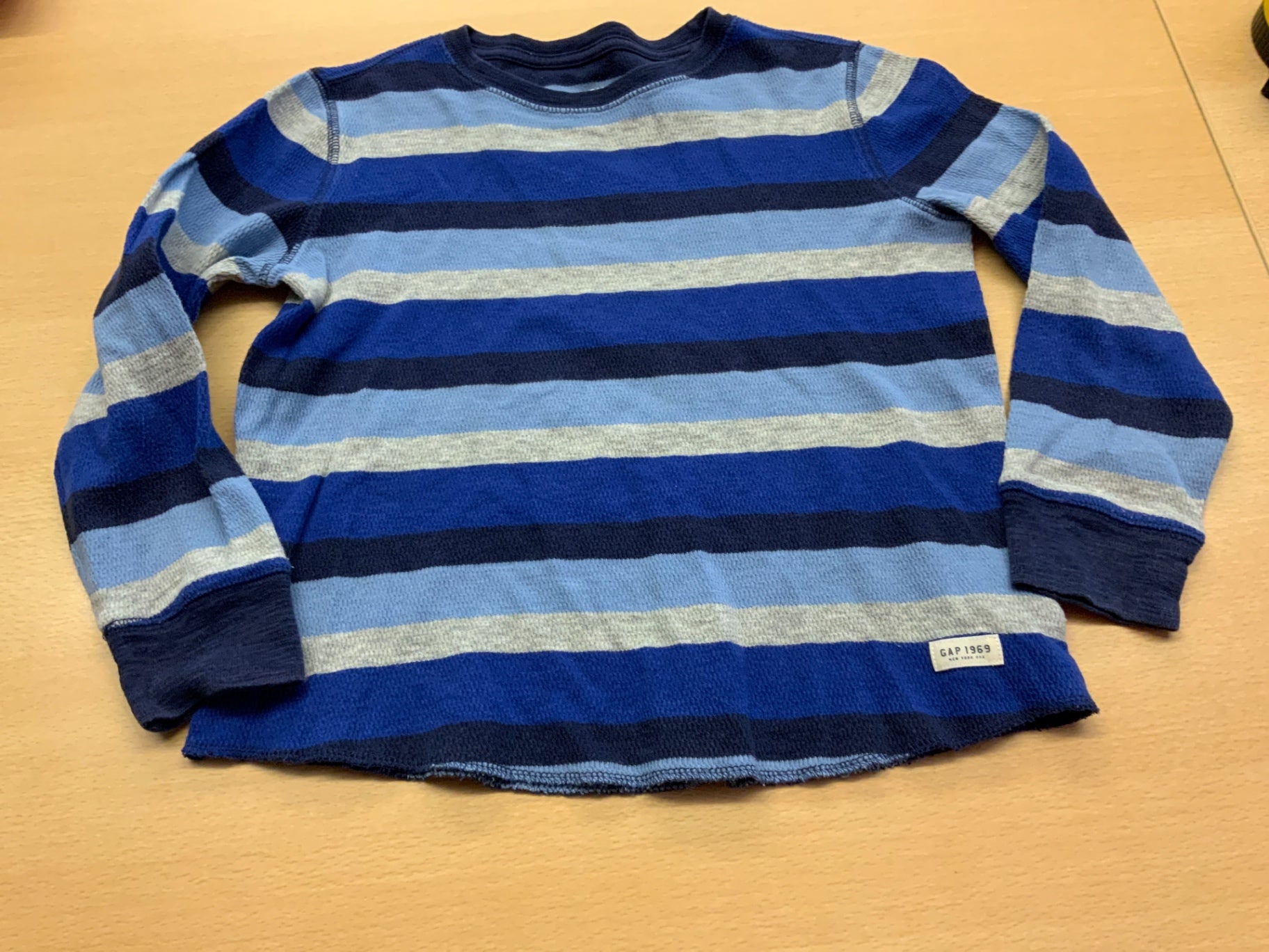 GAP Pullover 116 Blau, Beiges