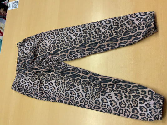  Hose 122 Beige mit Schwarz Leo-Muster