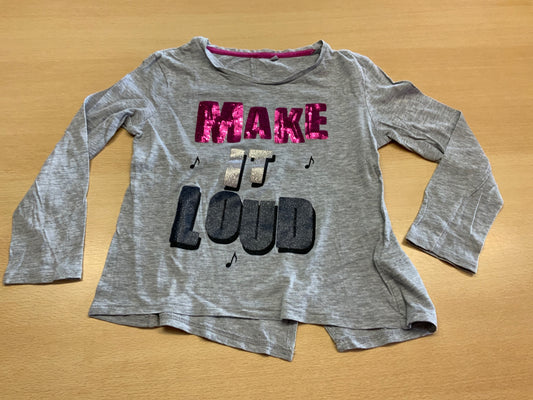 Langärmliges T-Shirt 128 Grau