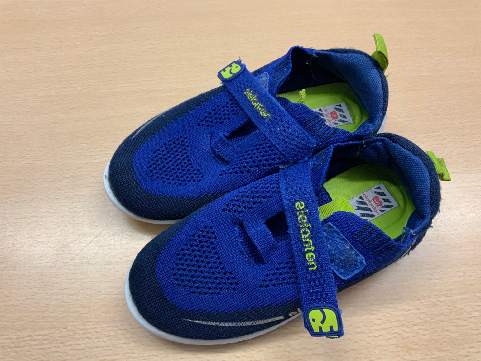 Elefanten Sneaker 30 Blau und Gelb
