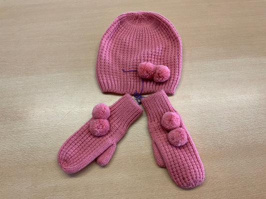 Mütze und Handschuhe Rosa