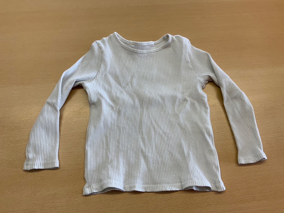  Langarmshirt 98/104 Weiss