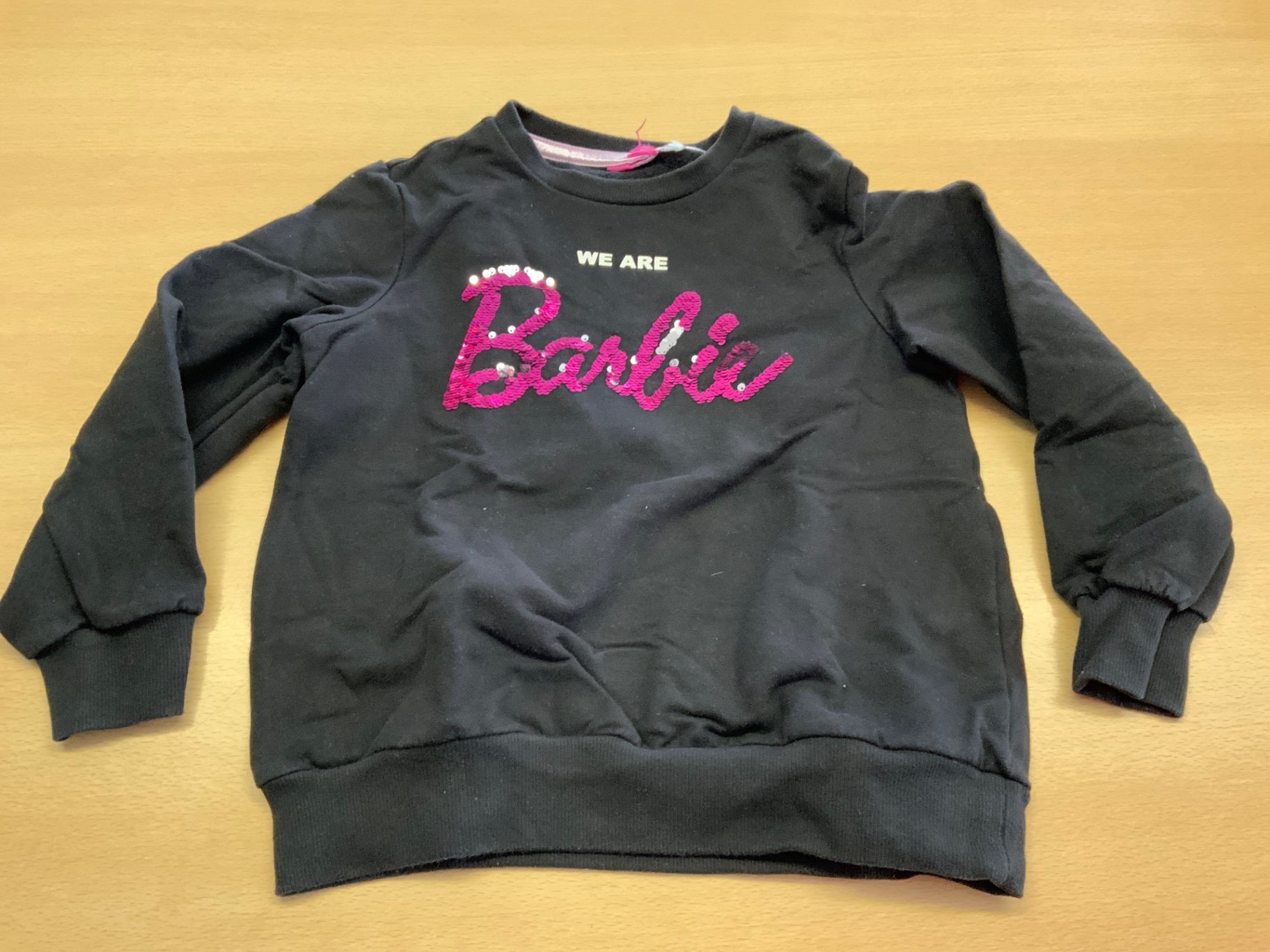  Sweatshirt 110/116 Schwarz