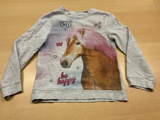 Pullover 116/122 Grau