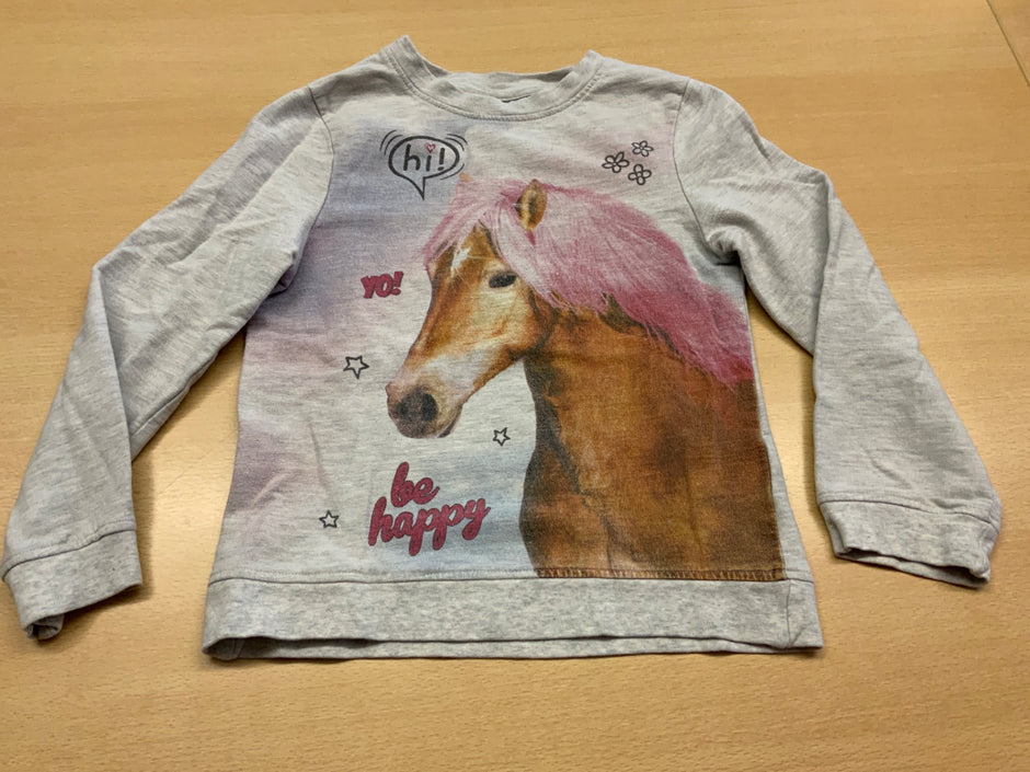 Pullover 116/122 Grau