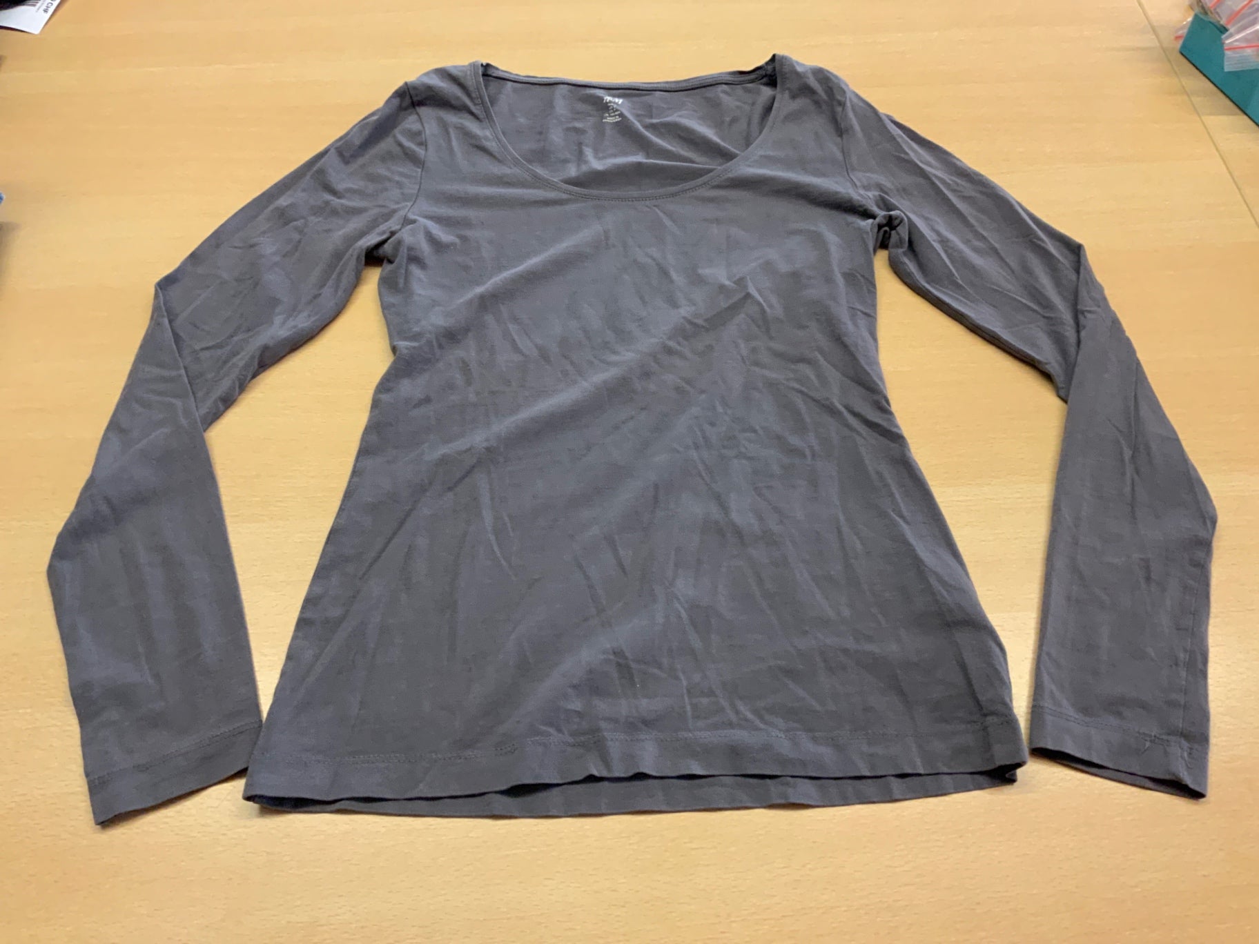 Langarmshirt S Grau