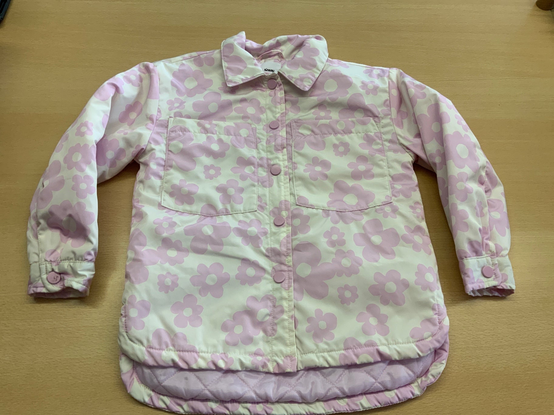 Sinsay Jacke 122 Weiß und Rosa