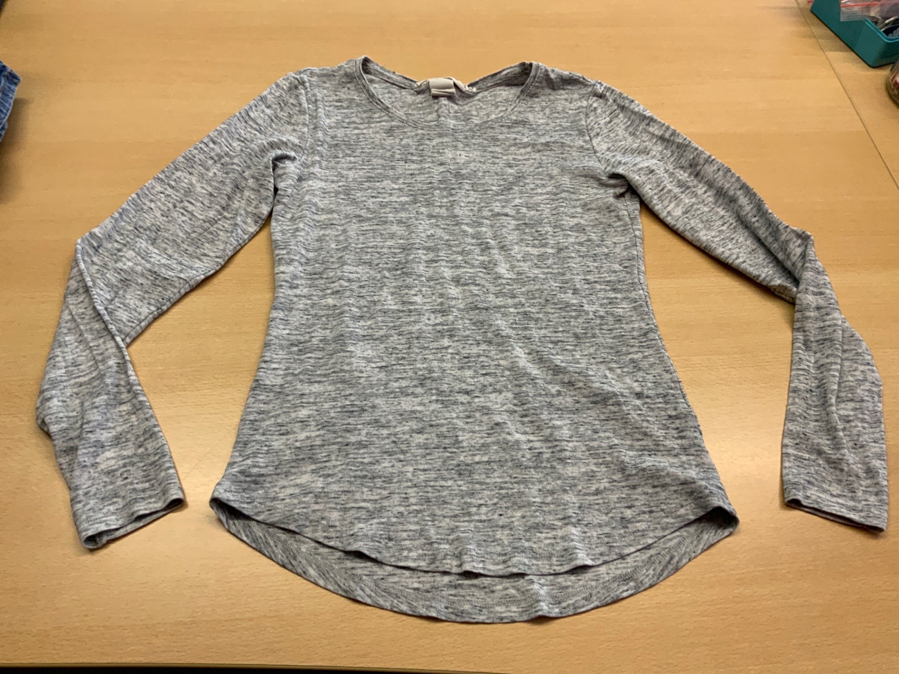  Langarmshirt M Grau