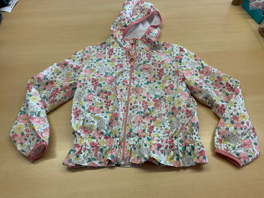  Regenjacke 128 Weiß, Rosa, Gelb, Grün
