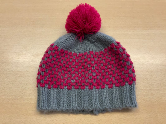 Mütze Grau und Pink