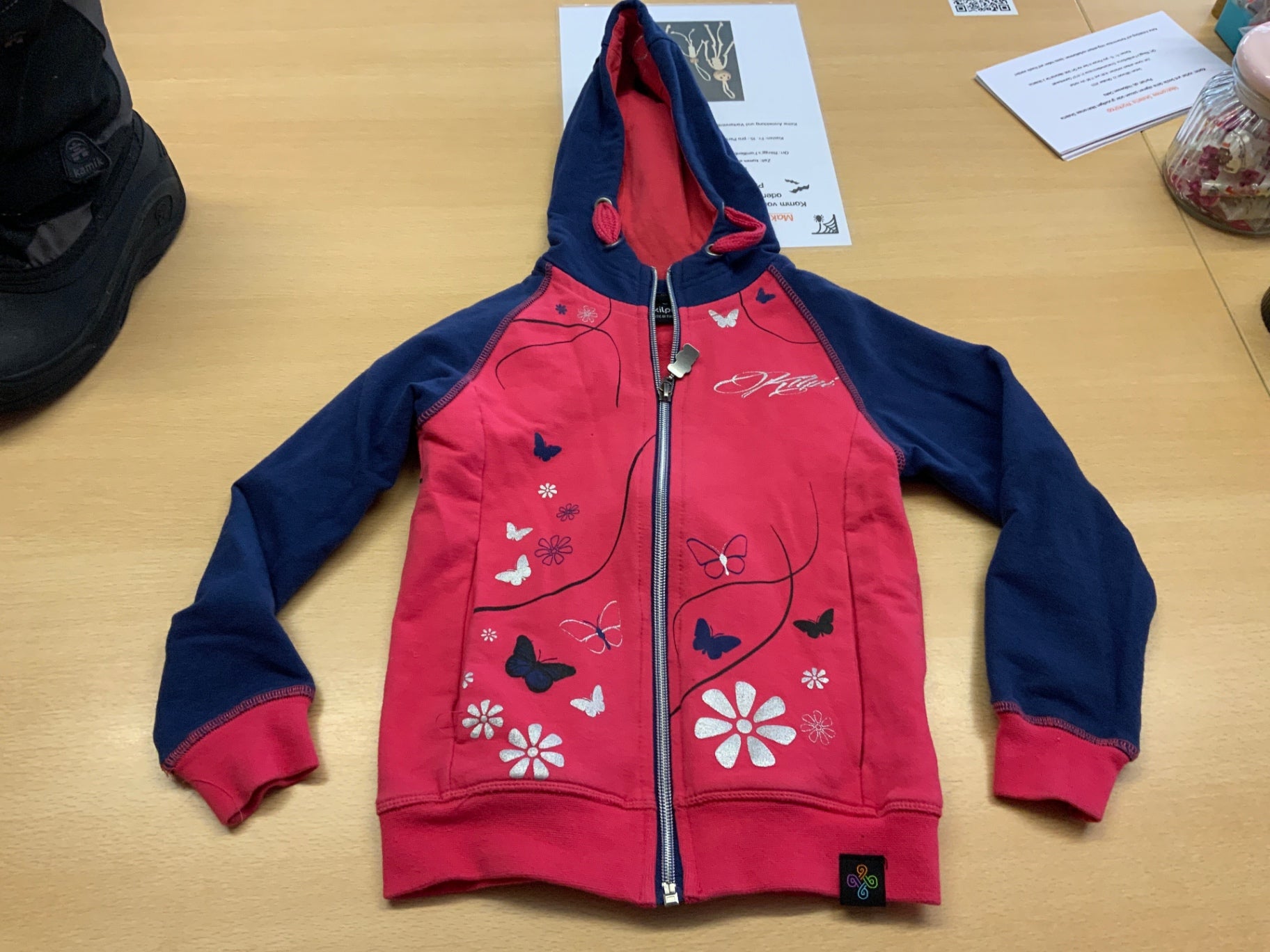 Unbekannt Jacke 110/116 Rot und Blau