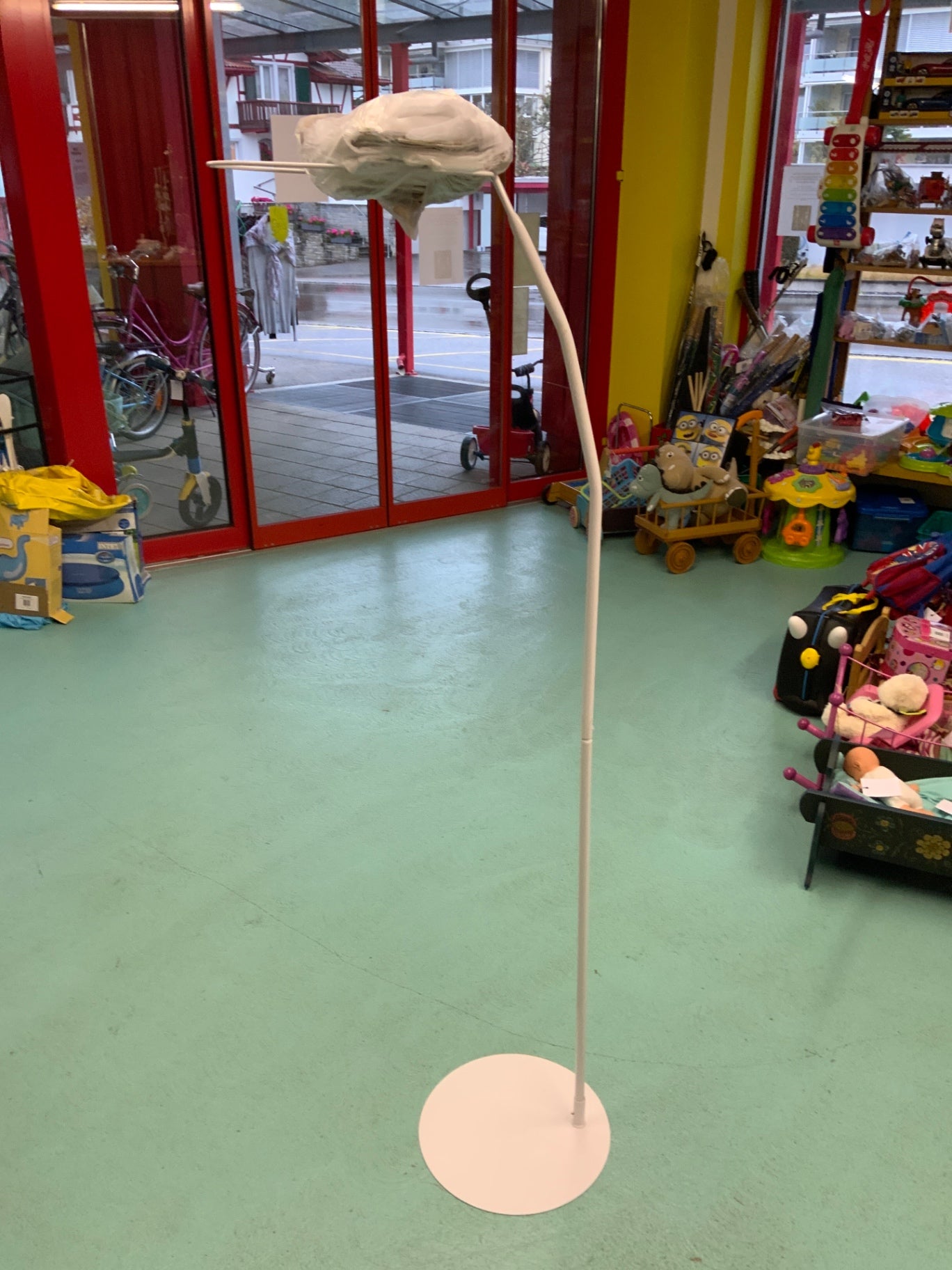 Vorhanggestell mit 2 Vorhängen Weiß