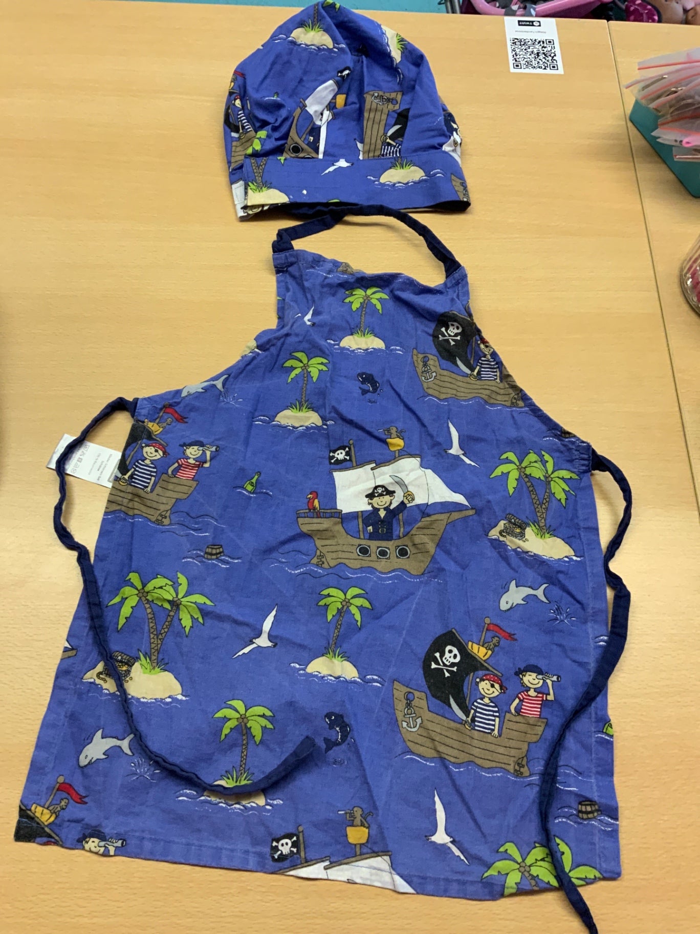  Kochschürzenset Blau