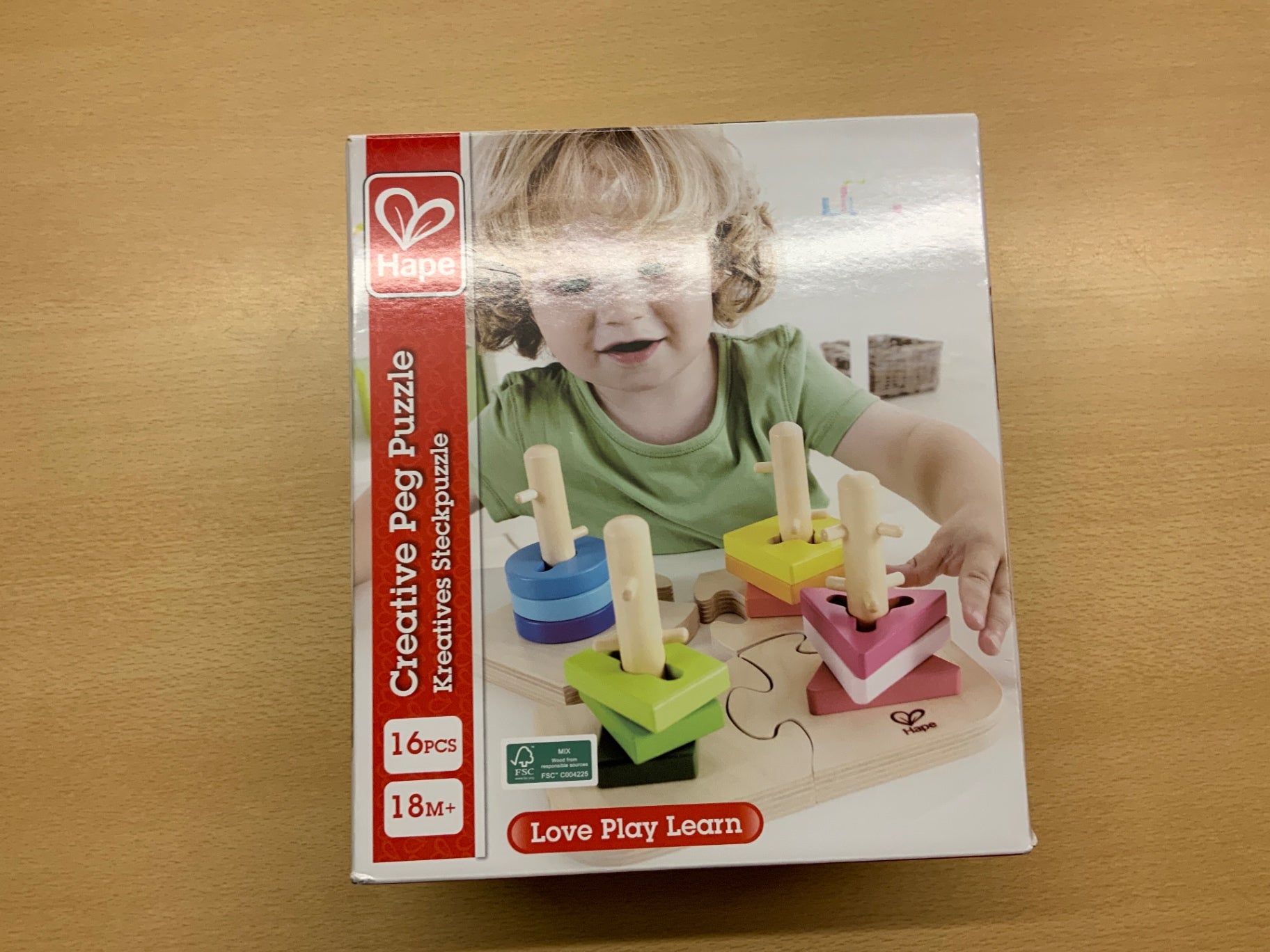 Hape Steckpuzzle Verschiedene Farben