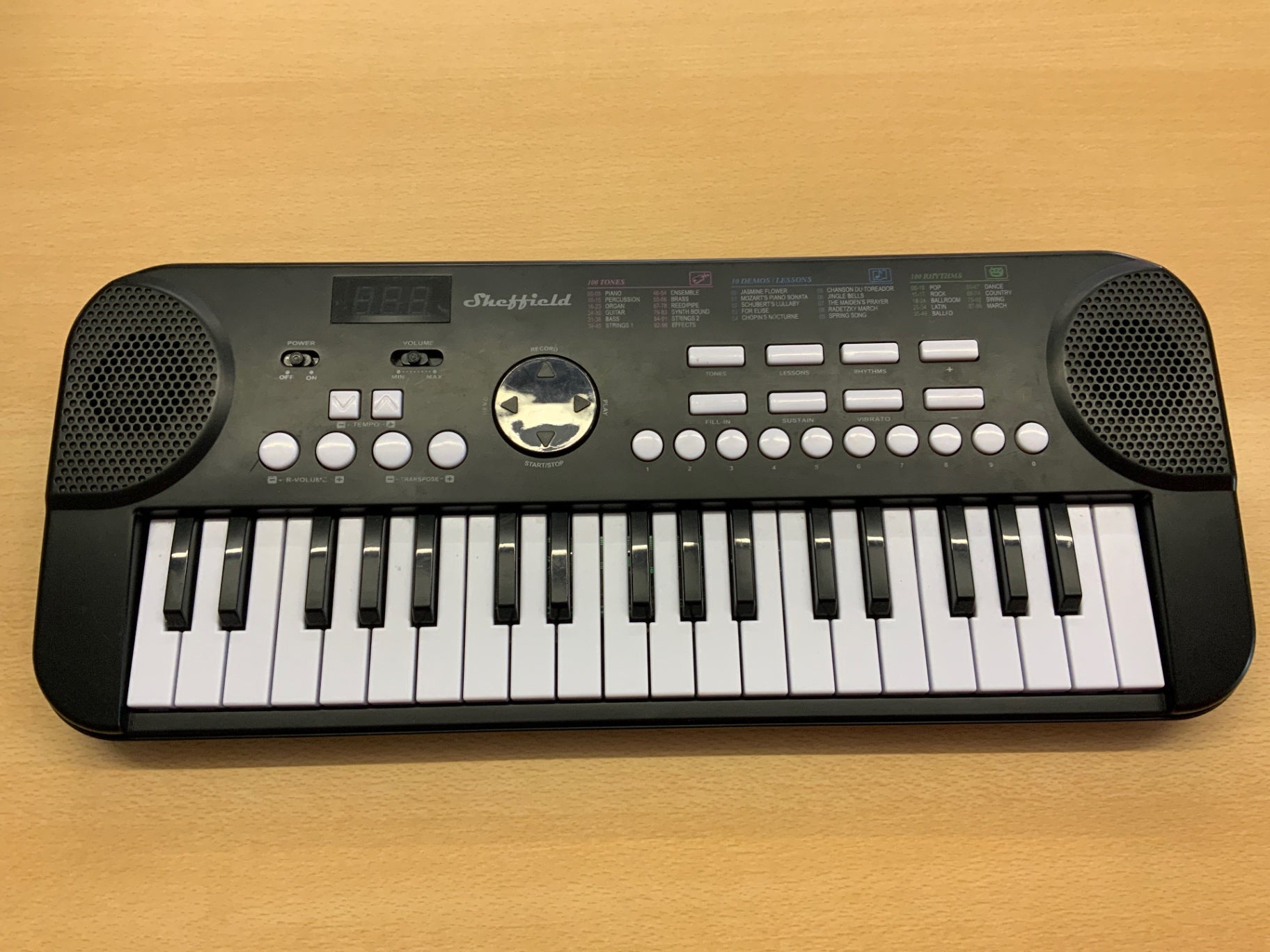 Sheffield Keyboard Schwarz