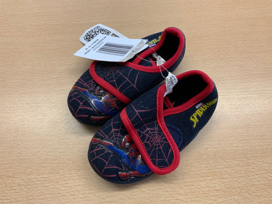 Marvel Spider-Man Hausschuhe 20 Dunkelblau mit roter Verzierung
