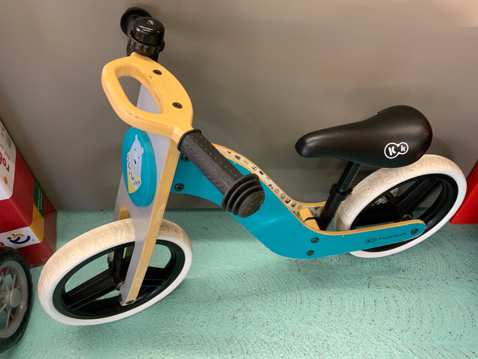 Kinderkraft Laufrad Blau, Schwarz, Weiß, Gelb