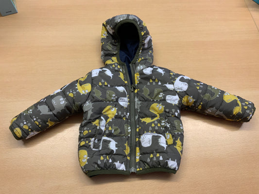 Jacke 80 Grau, Gelb, Weiß, Schwarz