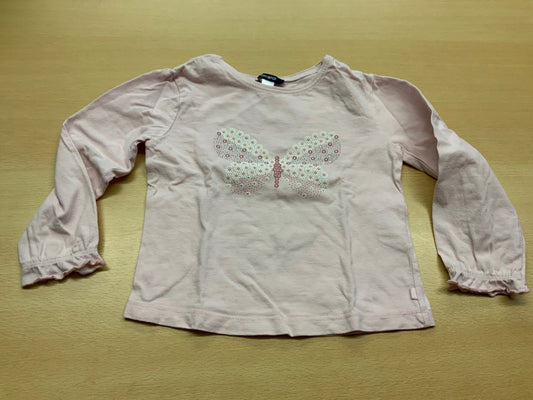 Langarmshirt 104 Hellrosa