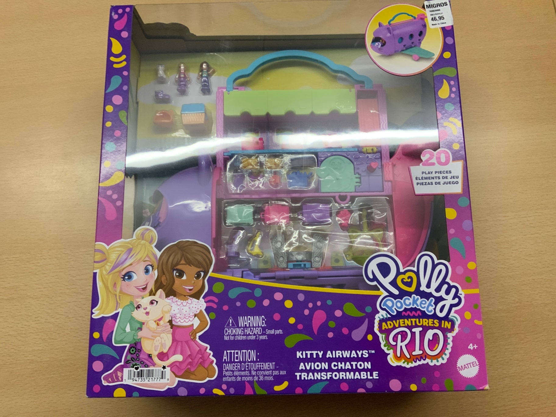 Mattel Kätzchen-Flugzeug Bunt