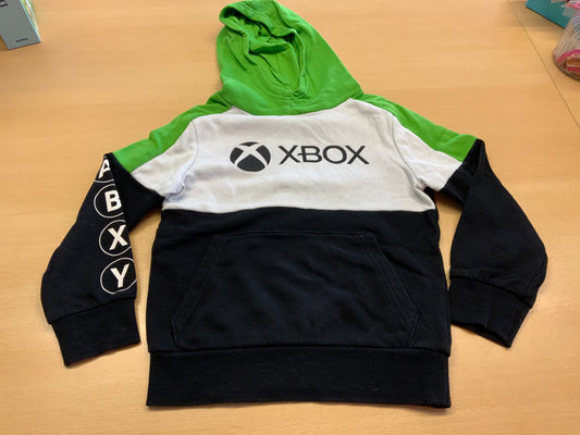 Xbox Hoodie 122/128 Schwarz, Weiß, Grün