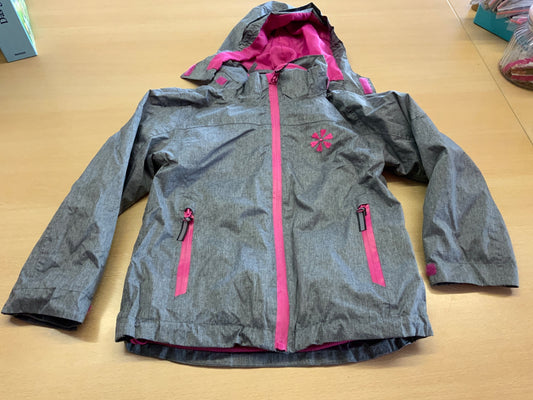  Regenjacke 110/116 Grau, Pink
