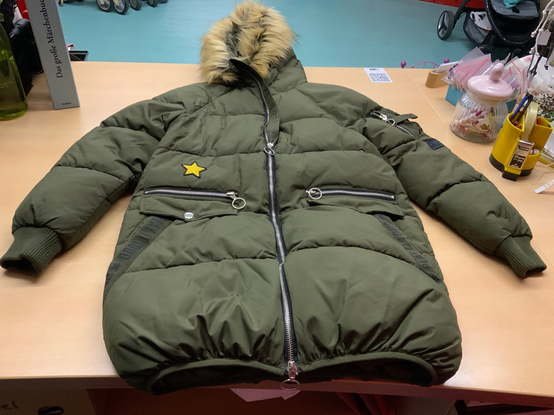 Winterjacke L Olivgrün