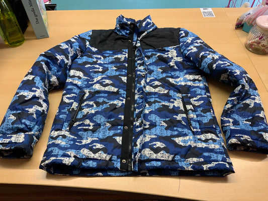 Unbekannt Winterjacke 152/158 Blau Schwarz