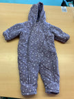 Winteroverall 74 Grau mit weißen Schneeflocken