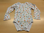  Body 104 Grau mit buntem Druck