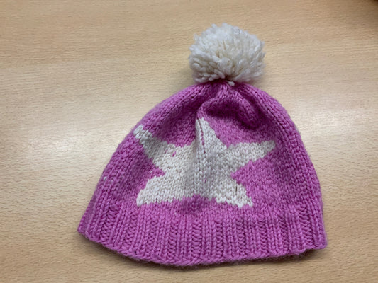  Mütze Lila und Weiß