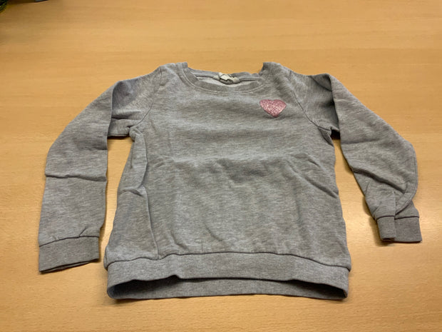  Sweatshirt 122/128 Grau