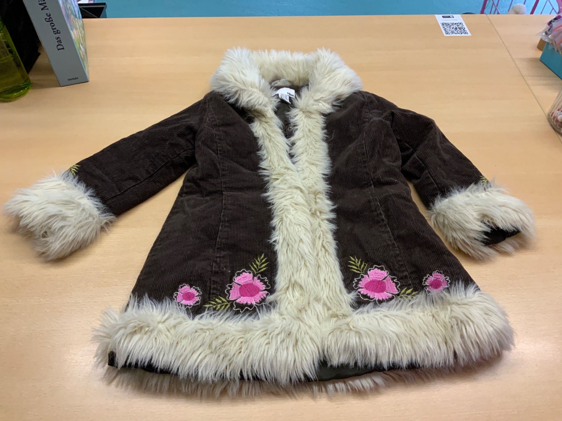  Mantel 110 Braun, Creme, Rosa, Grün