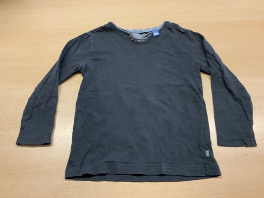 Langärmeliges Oberteil 110 Dunkelgrau