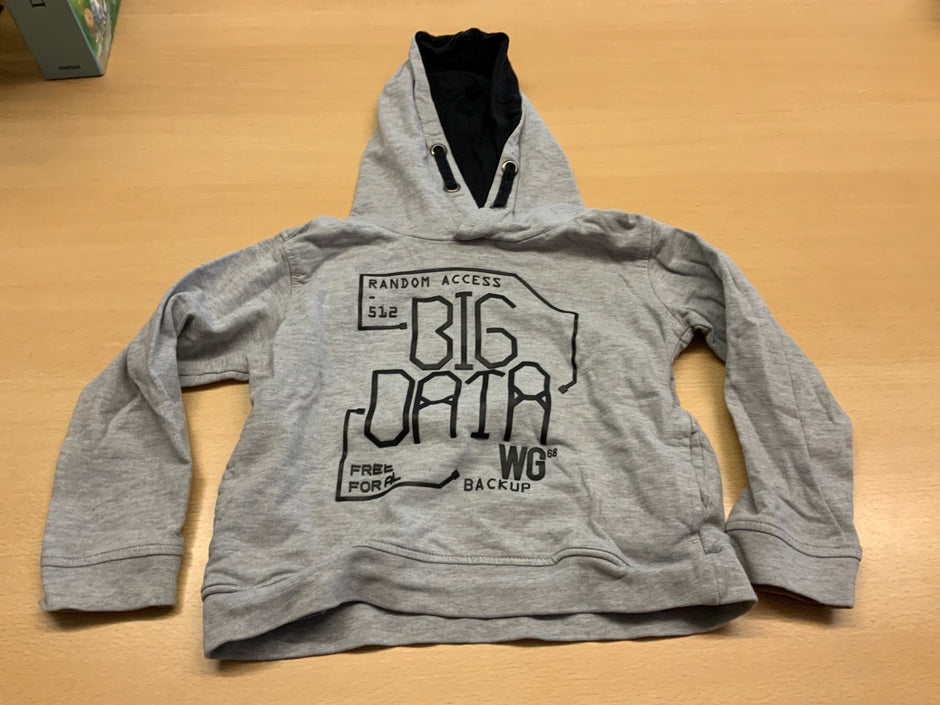  Hoodie 104 Grau