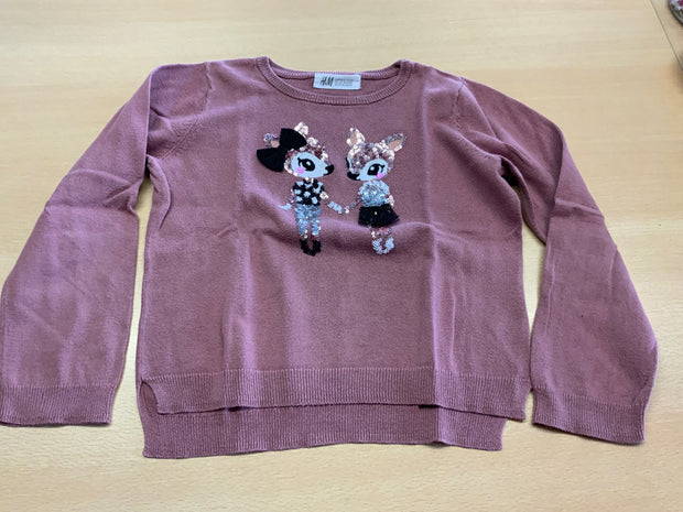 H&M Pullover 110/116 Rosa