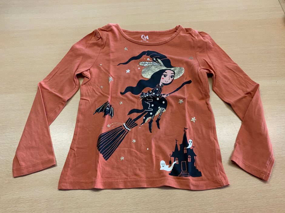 C&A Langarmshirt 122 Pfirsichfarben
