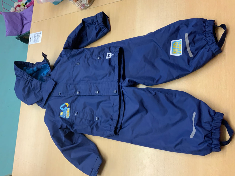 Unbekannt 2 tl. Regenanzug 86/92 Blau