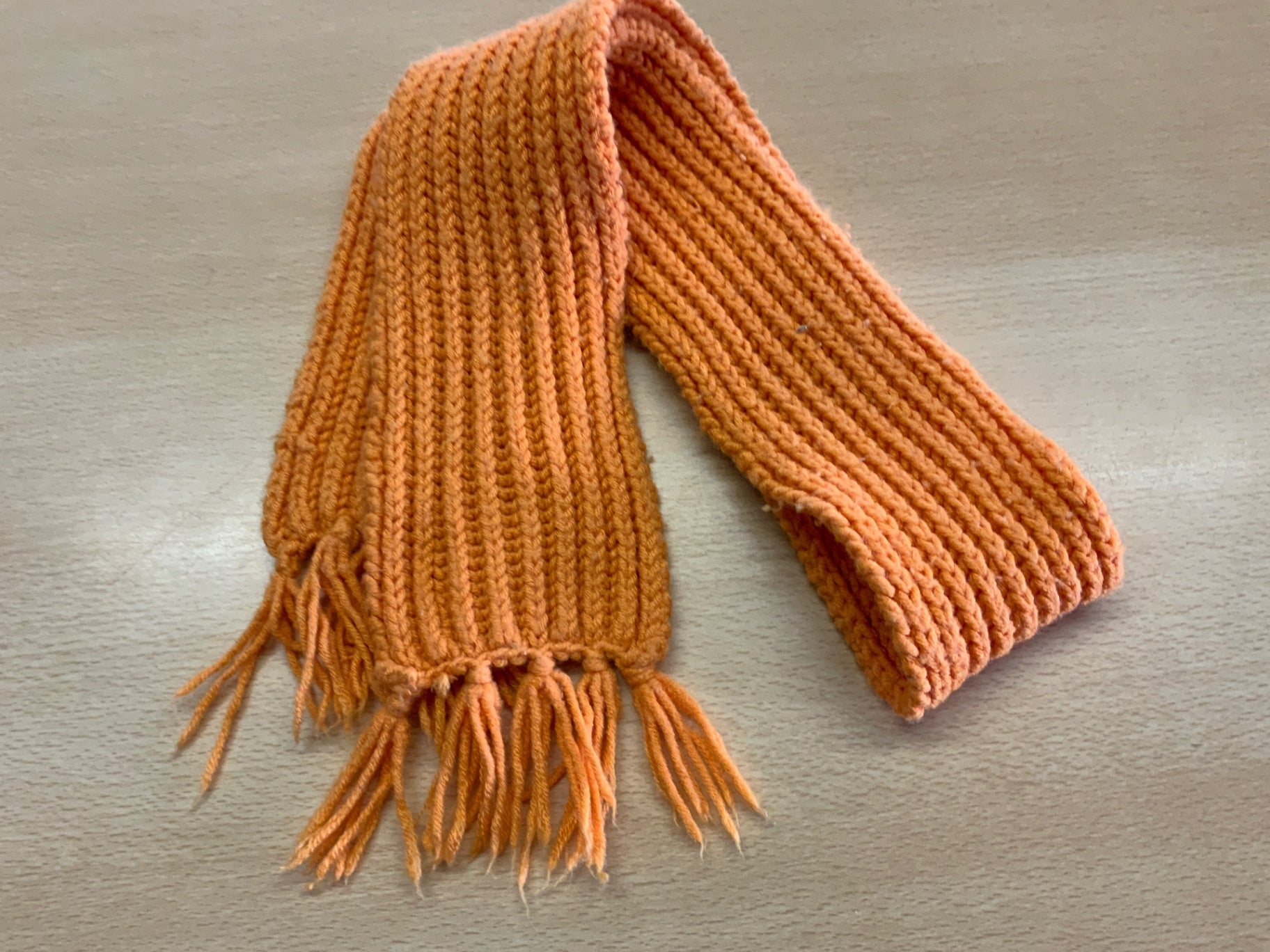 Schal Orangerot