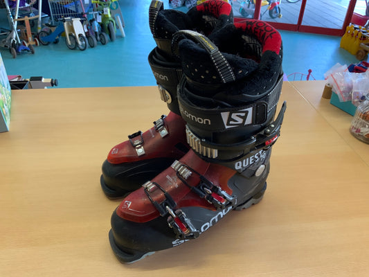 Salomon Skischuhe Rot und Schwarz